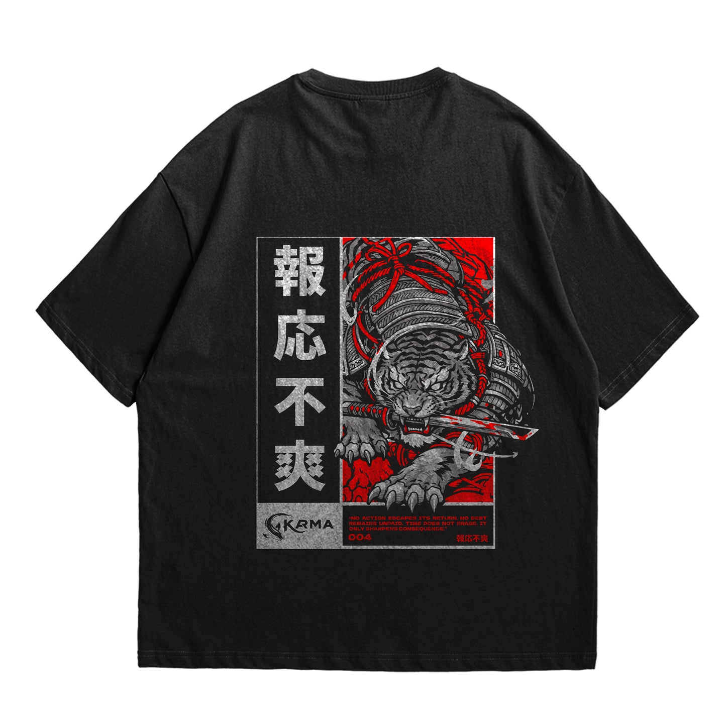 Samurai Tiger Oversized T-Shirt