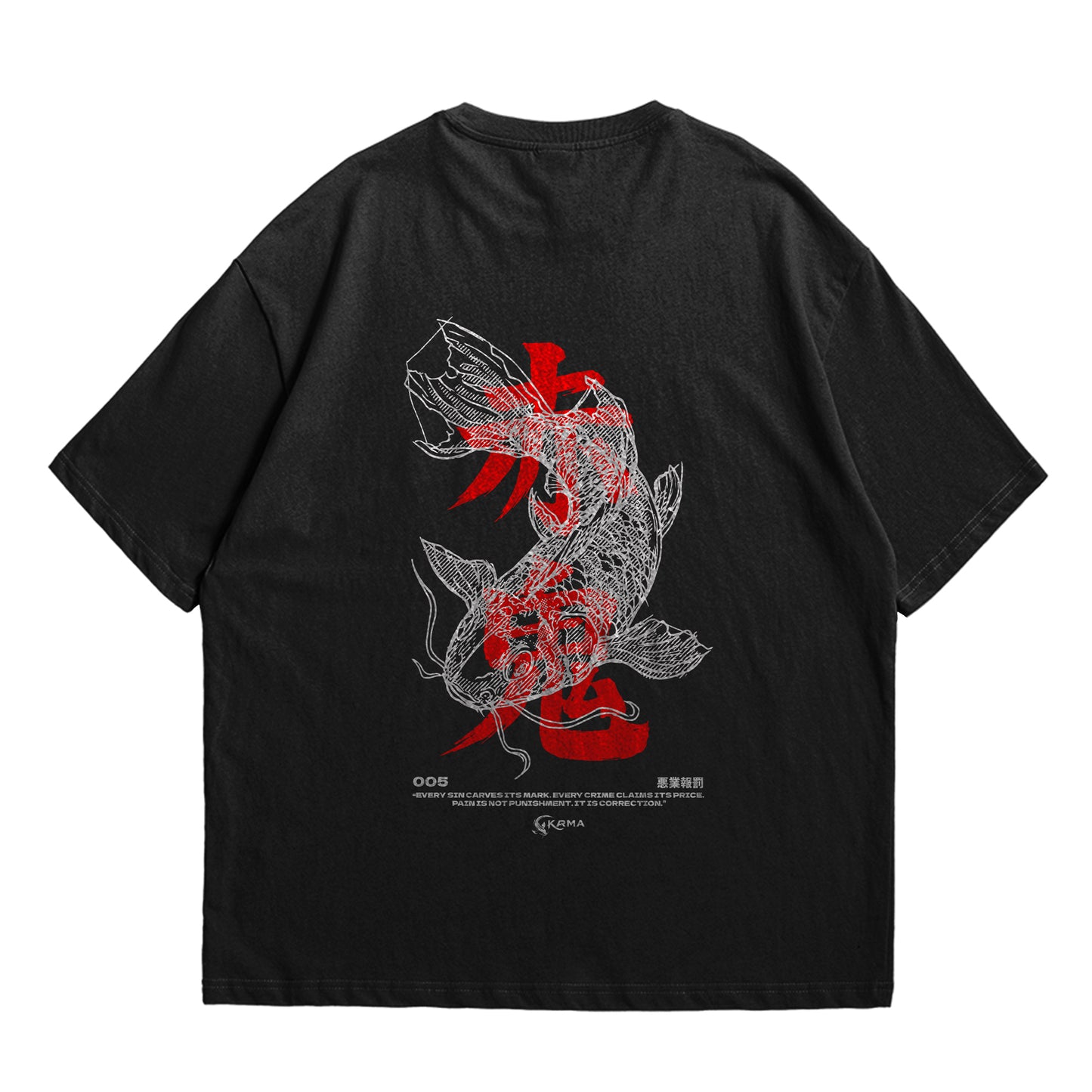Koi Fish Oversized T-Shirts