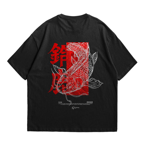 Koi Sketch Oversized T-Shirt