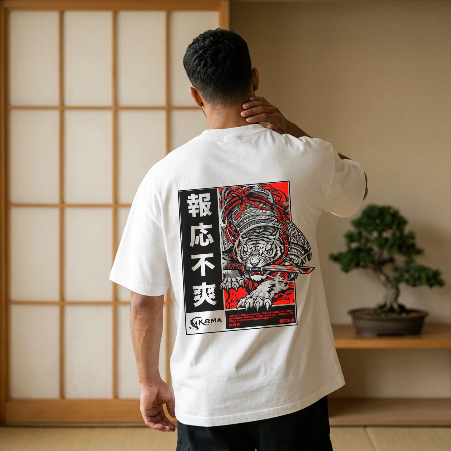 Samurai Tiger Oversized T-Shirt