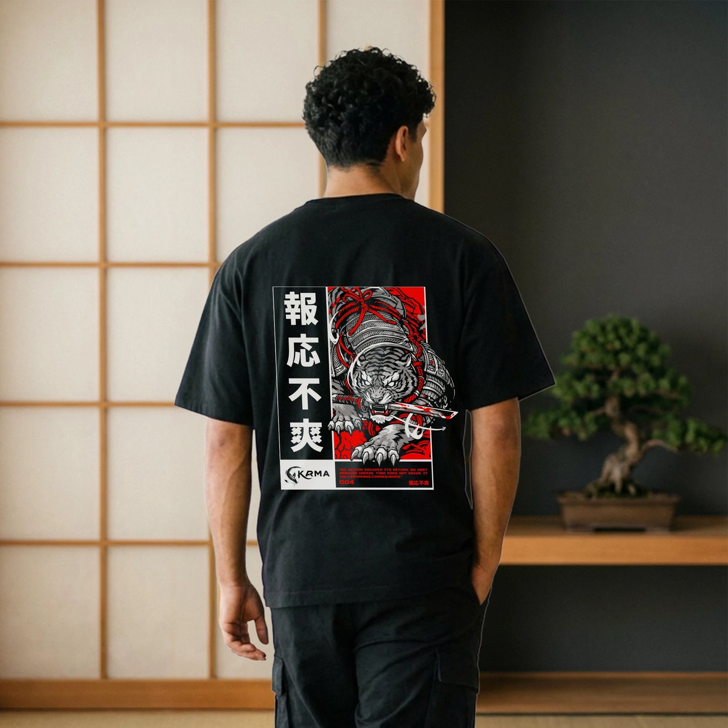 Samurai Tiger Oversized T-Shirt