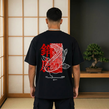 Koi Sketch Oversized T-Shirt