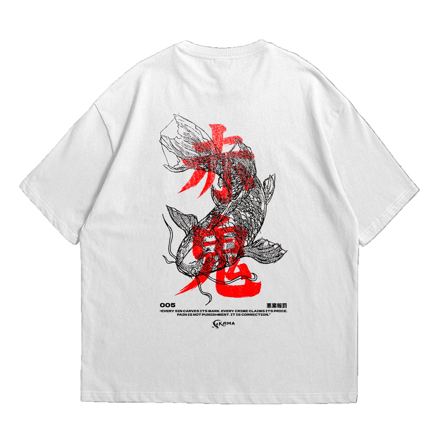 Koi Fish Oversized T-Shirts