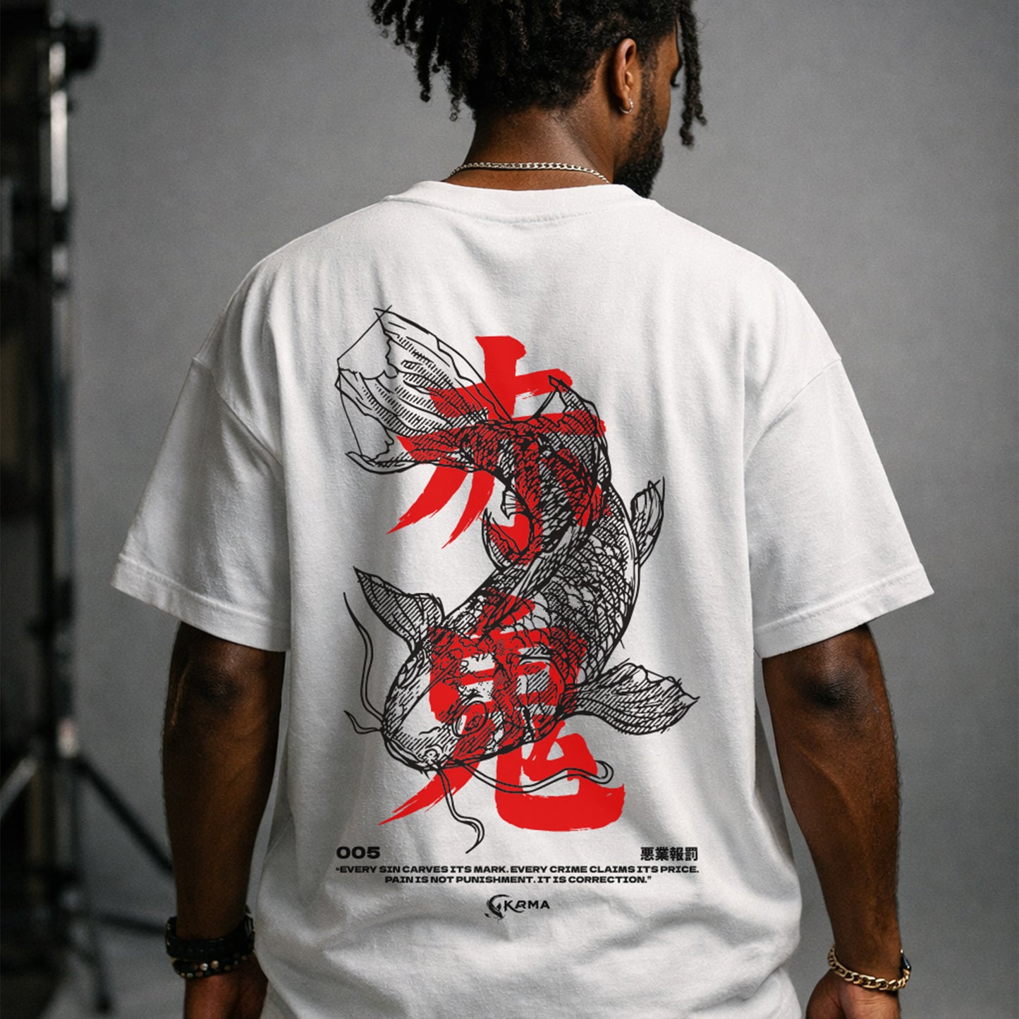 Koi Fish Oversized T-Shirts